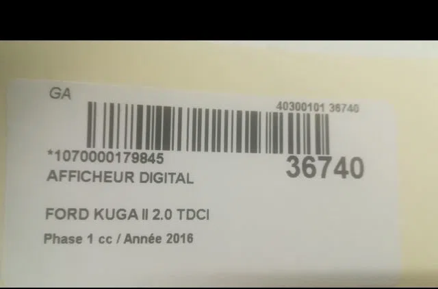 Afficheur digital Ford KUGA II (DM2) 2.0 tdci (2013-2014) occasion