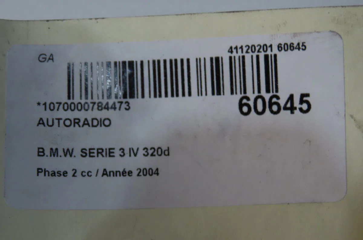 Autoradio Bmw 3 (E46) 320 d (1998-2001) occasion
