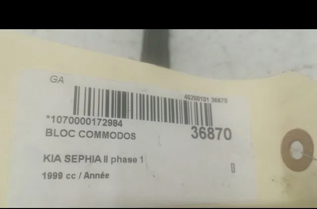 Bloc commodos Kia SEPHIA A trois volumes (FA) 1.5 i (1996-1997) occasion