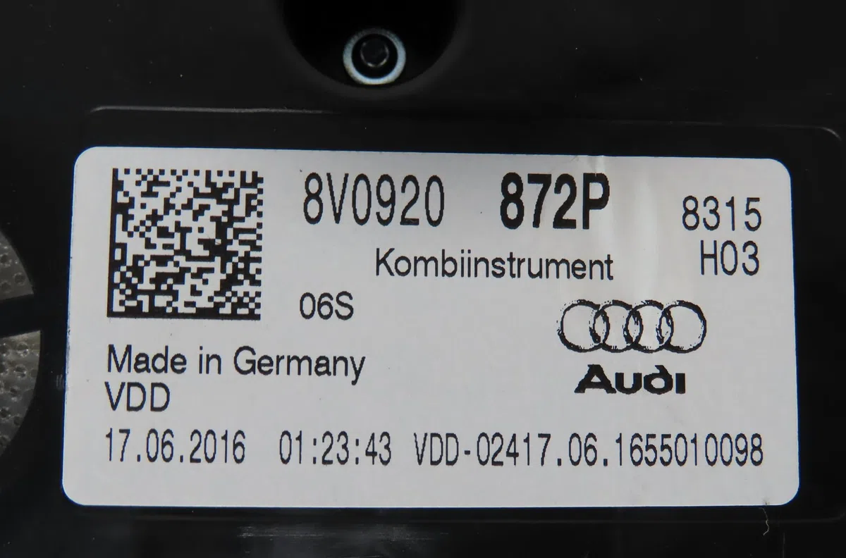 Bloc compteurs Audi A3 Sportback (8VA, 8VF) 1.6 tdi (2012) occasion