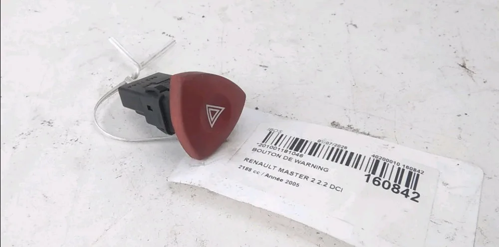 Bouton de warning Renault MASTER II Camionnette (FD) 2.2 dci 90 (2000) occasion