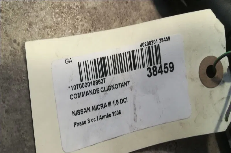 Commande clignotant Nissan MICRA III (K12) 1.5 dci (2003-2010) occasion — photo 3