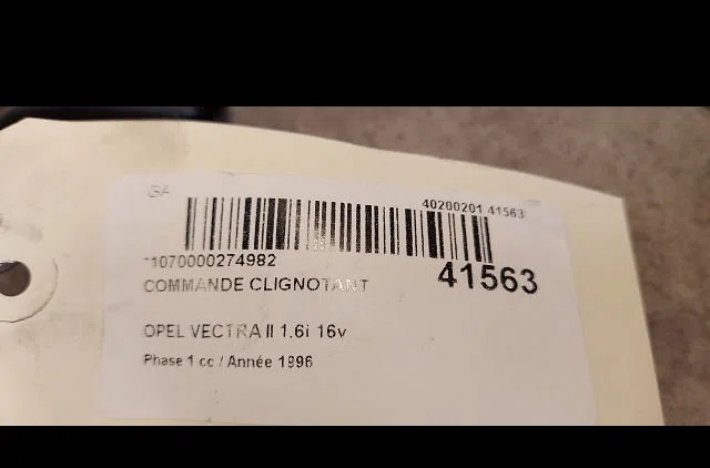 Commande clignotant Opel VECTRA B (J96) 1.6 i 16v (f19) (1995-2002) occasion — photo 3