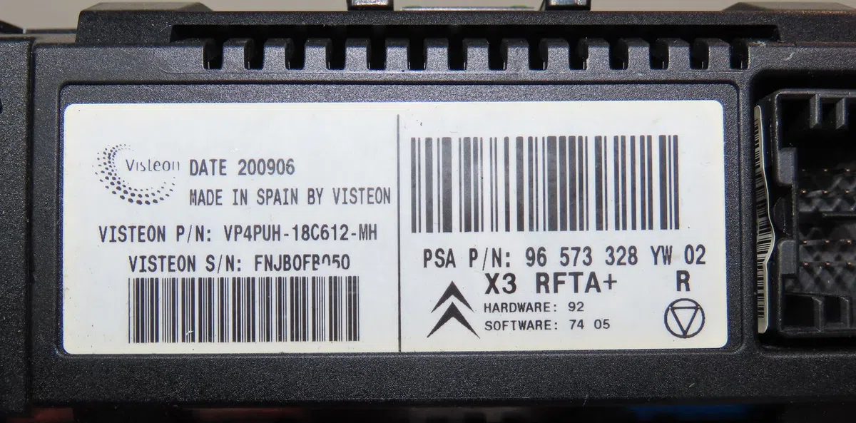 Commande de chauffage Citroën C5 II (RC_) 1.6 hdi (rc8hzb) (2004-2008) occasion