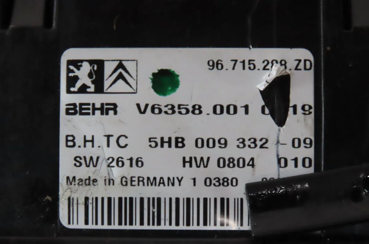 Commande de chauffage Citroen C5 III Break (RW_) 2.0 hdi 165 (2009) occasion — photo 2