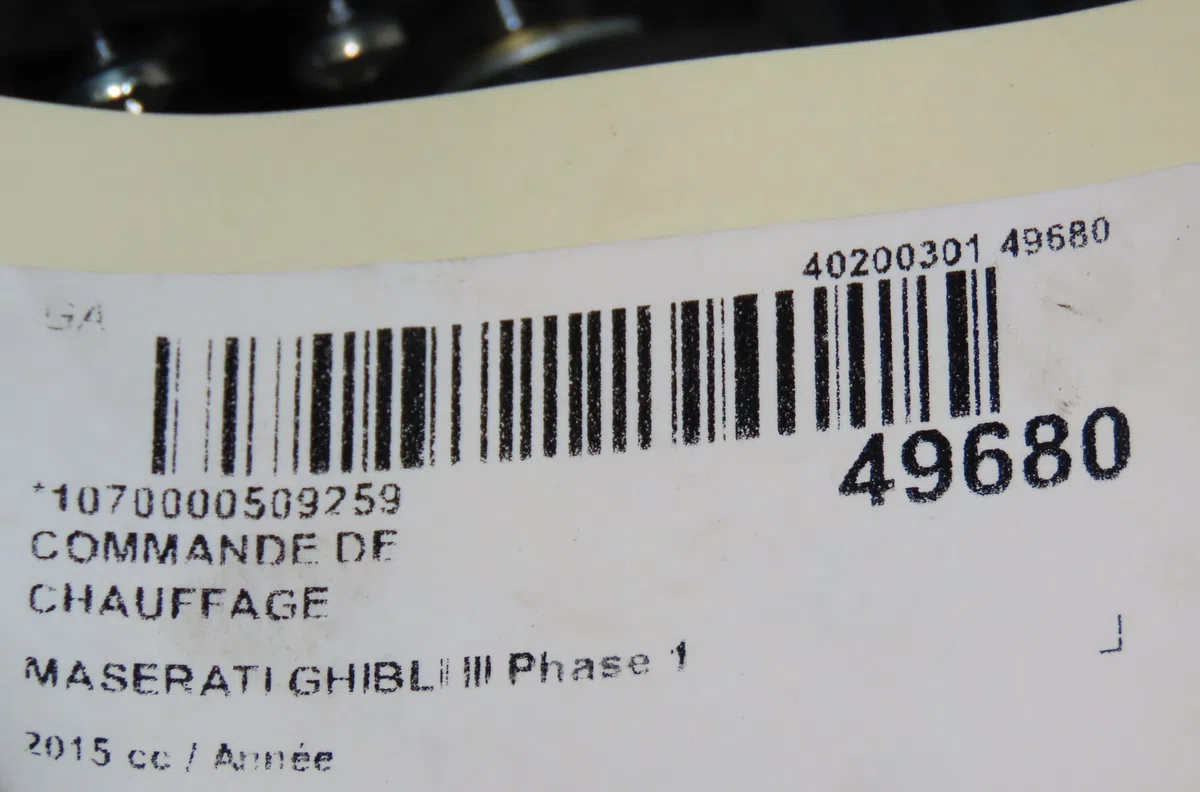 Commande de chauffage Maserati GHIBLI III (M157) 3.0 d (2013) 4 portes occasion — photo 4