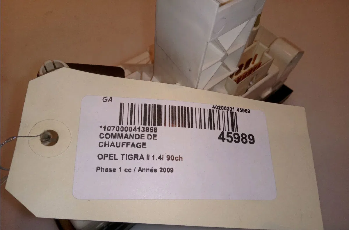 Commande de chauffage Opel TIGRA TwinTop (X04) 1.4 (r97) (2004-2010) occasion — photo 4