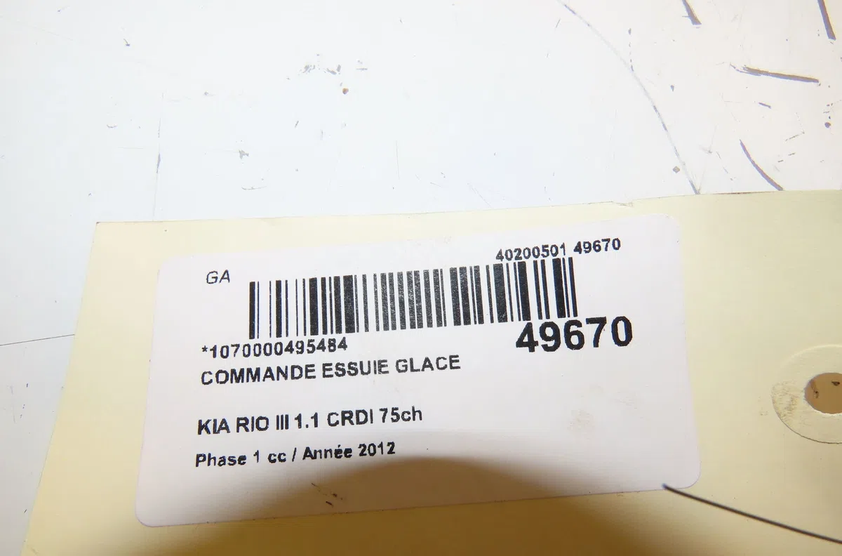 Commande essuie glace Kia RIO III (UB) 1.1 crdi (2011-2017) occasion — photo 4