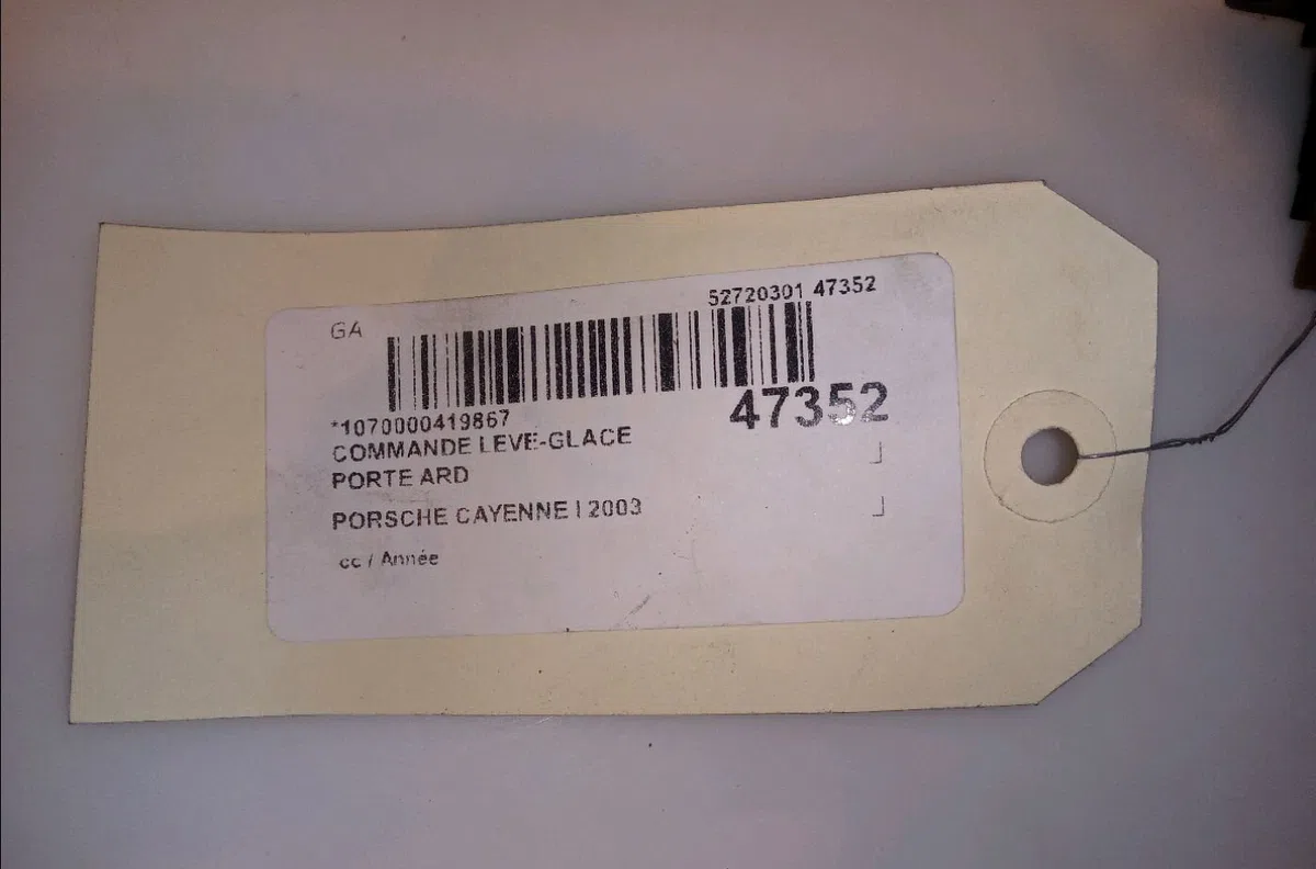 Commande leve-glace porte arrière droite PORSCHE CAYENNE I 2003 occasion — photo 4