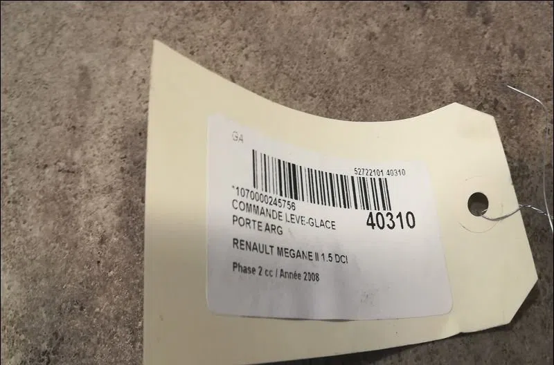 Commande leve-glace porte arrière gauche RENAULT MEGANE II 2008 occasion — photo 2