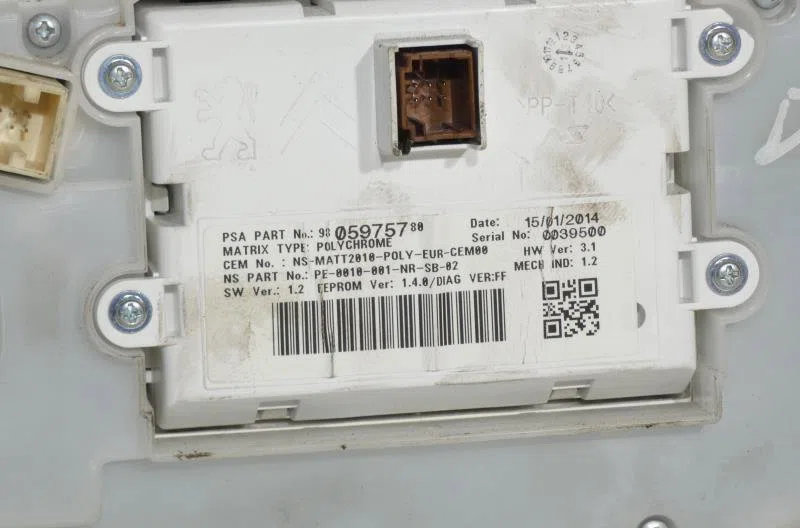 Compteur PEUGEOT 208 1 PHASE 1 occasion — photo 2