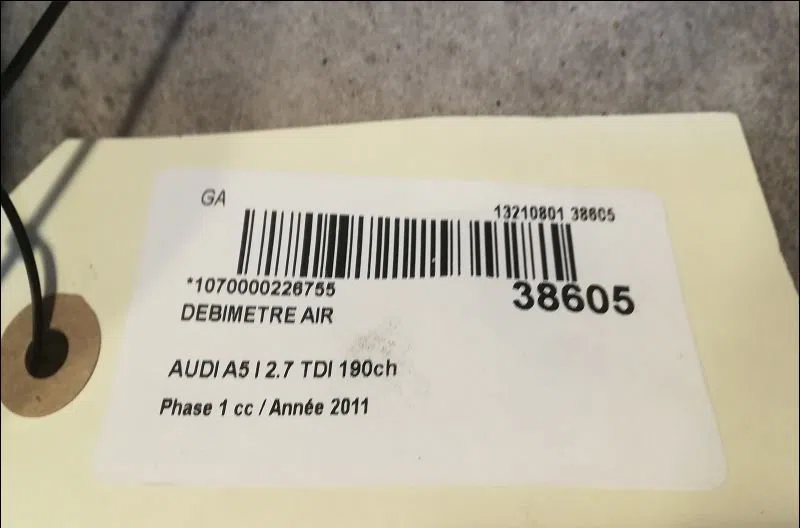 Debimetre air Audi A5 (8T3) 2.7 tdi (2007-2012) occasion