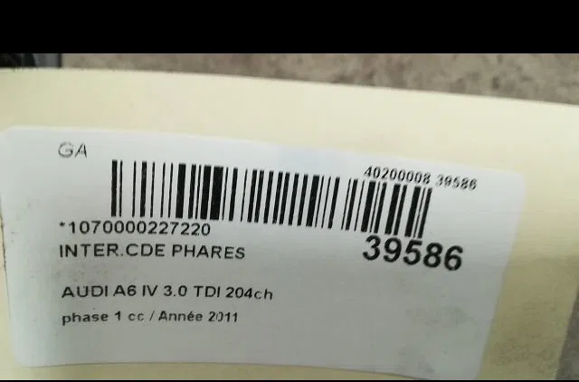 Interrupteur commande de phares Audi A6 C7 Avant (4G5, 4GD) 3.0 tdi (2011-2018) occasion
