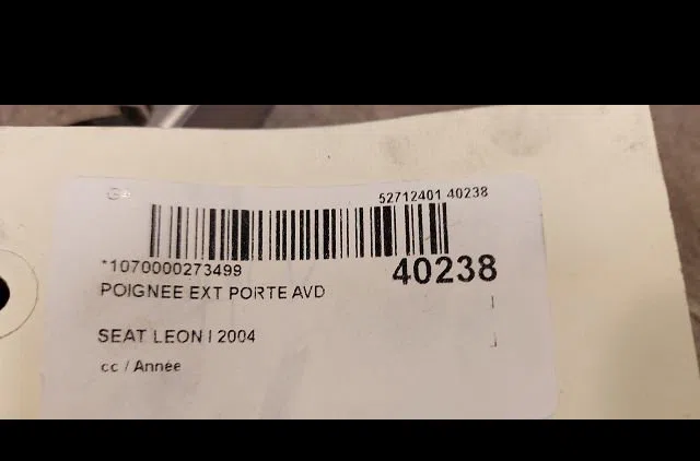 Poignee ext porte avd SEAT LEON I 2004 occasion