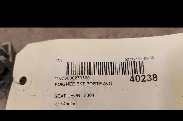 Poignee ext porte avg SEAT LEON I 2004 occasion