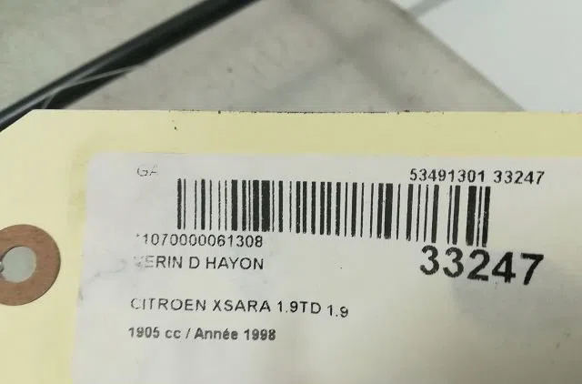 Verin droit hayon CITROEN XSARA 1998 occasion